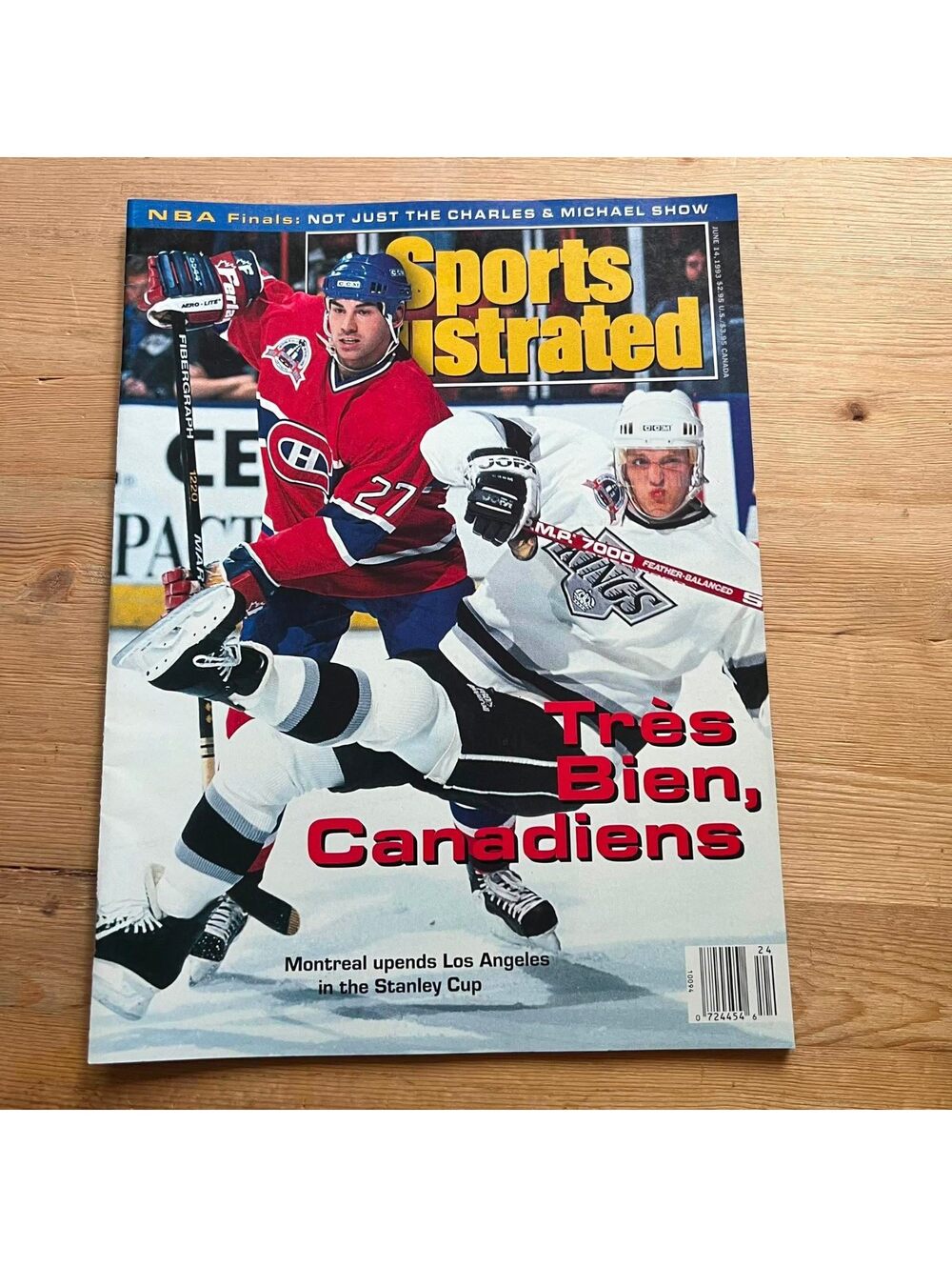 Sports Illustrated Tres Bien, Canadians June 14, 1993 Magazine BK03